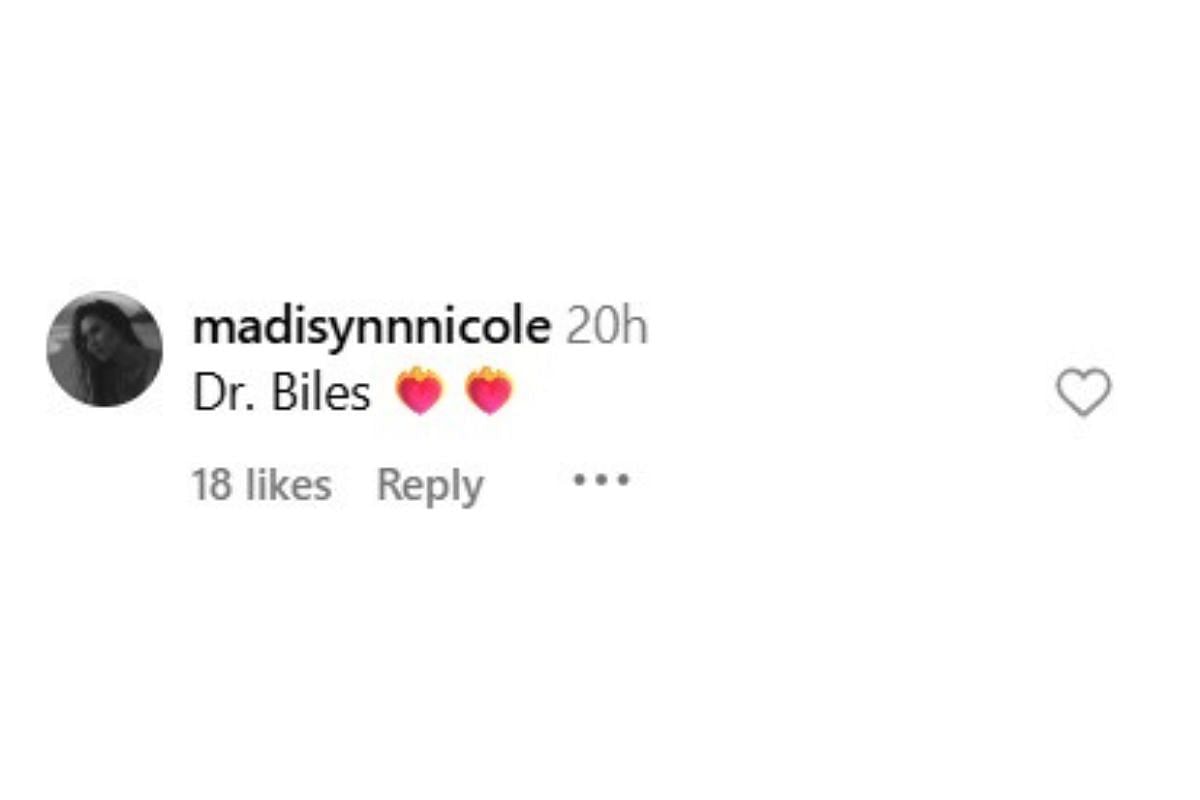 Jahmyr Gibbs' GF Nicole Anderson sends 2-word message as Simone Biles earns major academic honor (image credit: instagram/simonebiles)